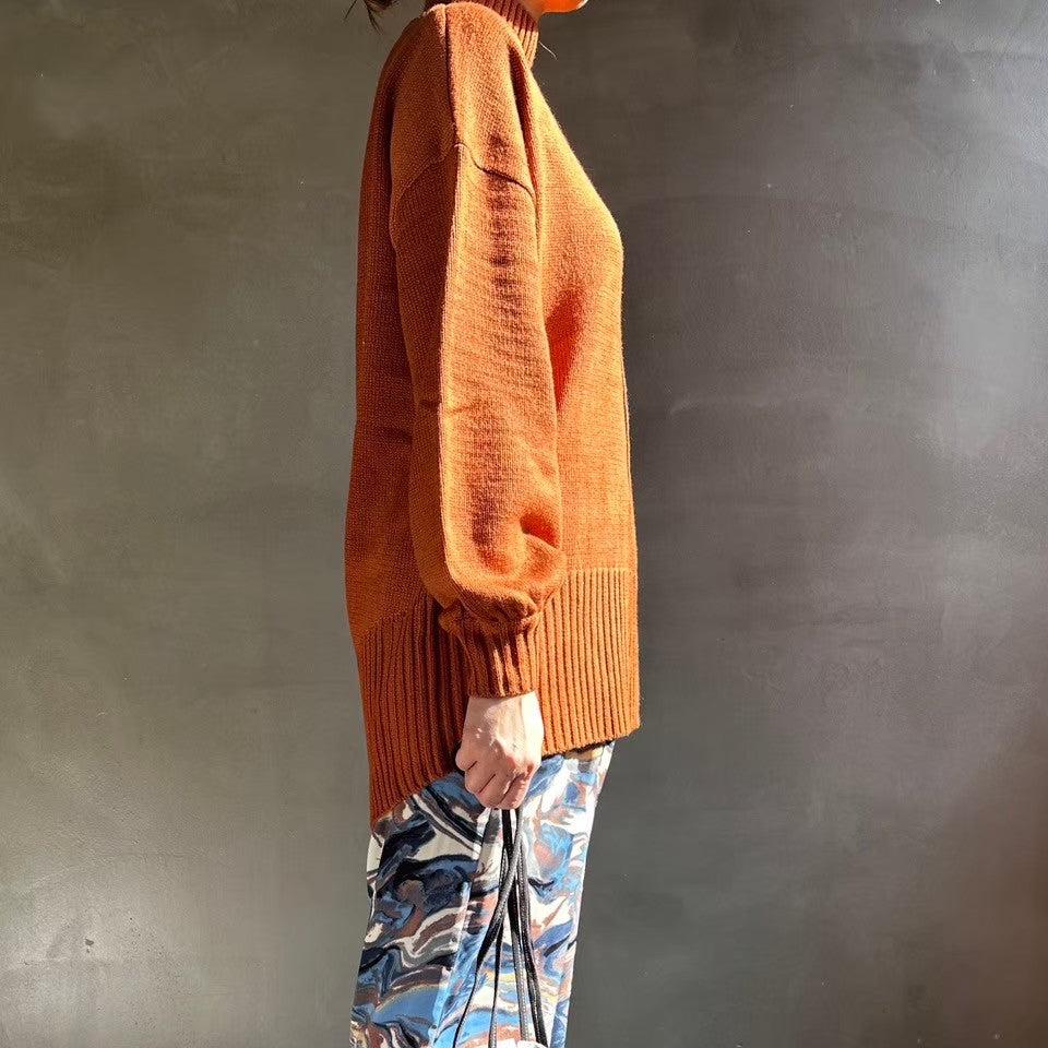 【ハモミシノオトナフク】Back slit knit