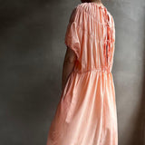 【ハモミシノオトナフク】Tiered shirring ribbon OP