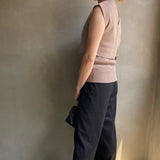 【ハモミシノオトナフク】Milan rib layered knit