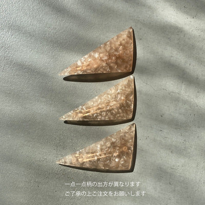 【sAn】Triangle Barrette(pink type)
