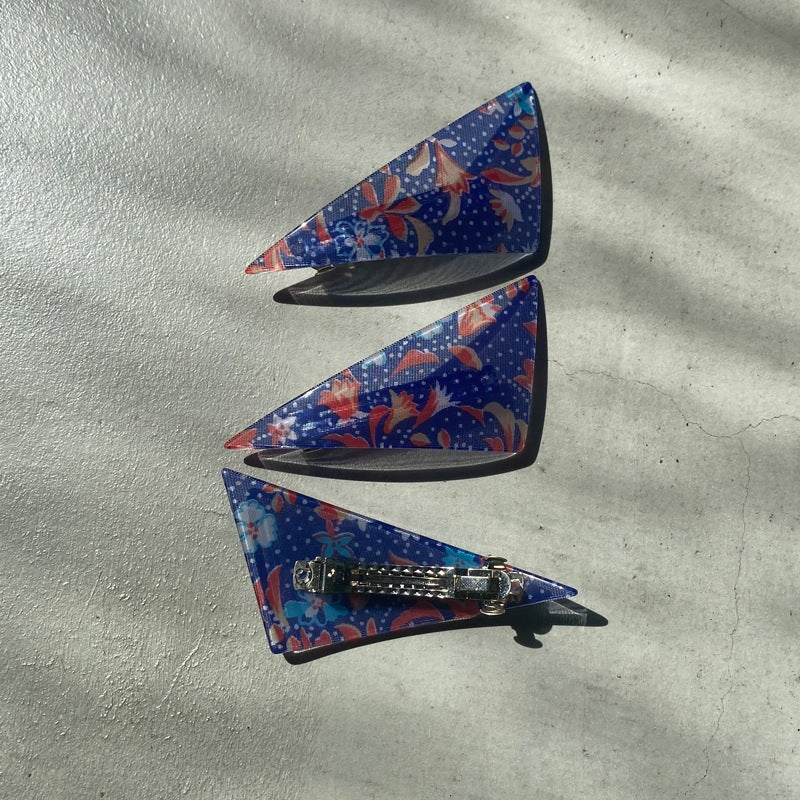 【sAn】Triangle Barrette(flower type)
