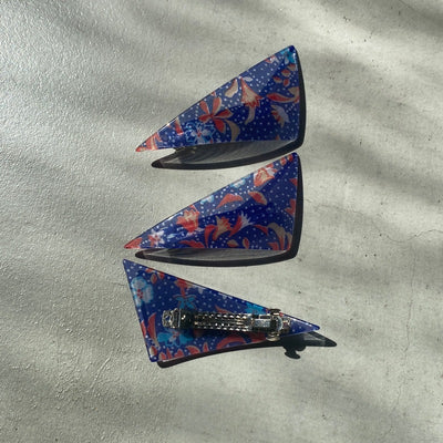 【sAn】Triangle Barrette(flower type)