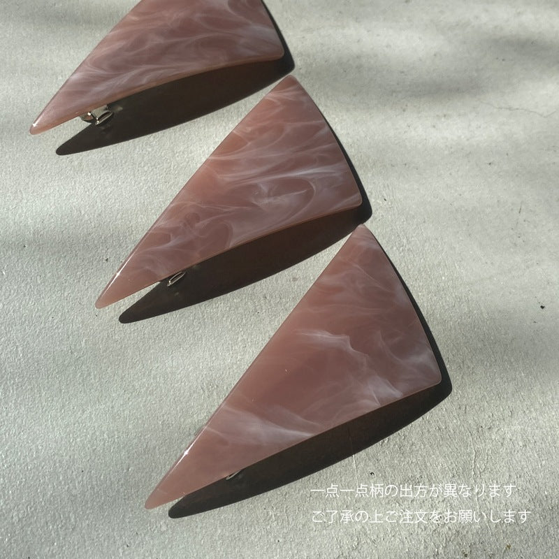 【sAn】Triangle Barrette(pink type)