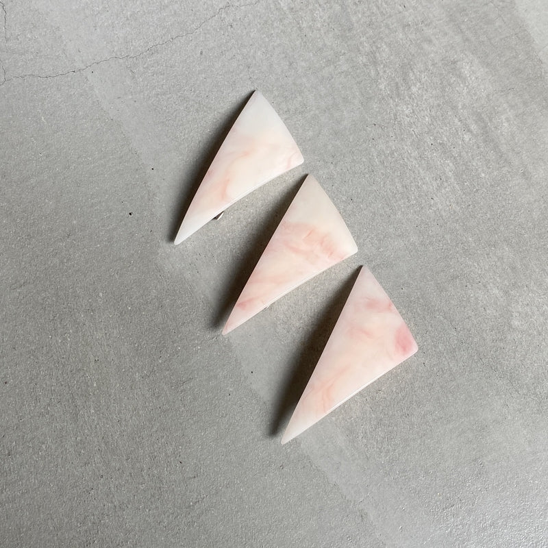 【sAn】Triangle Barrette(pink type)