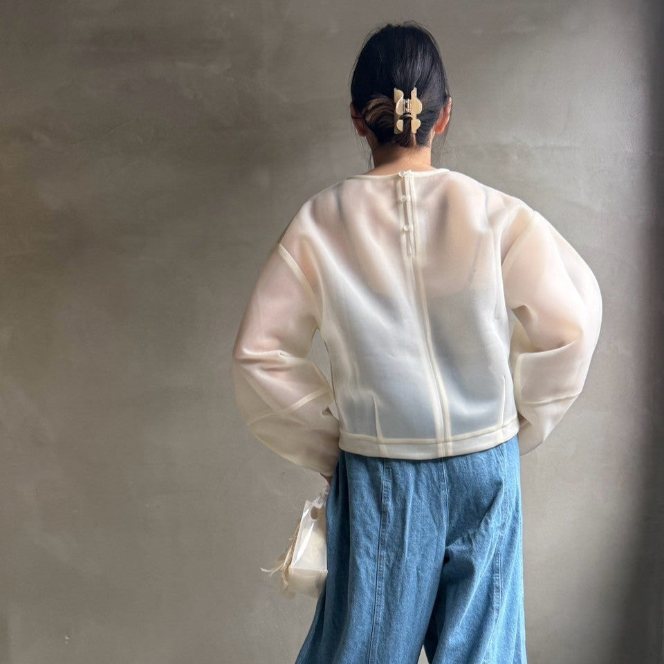 【ハモミシノオトナフク】Sheer cocoon PO