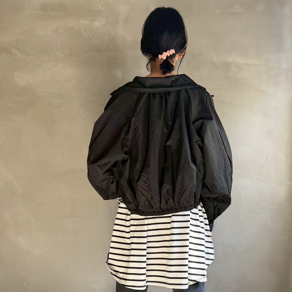 【ハモミシノオトナフク】Drawstring neck blouson