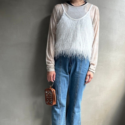 【ハモミシノオトナフク】Fringe bustier