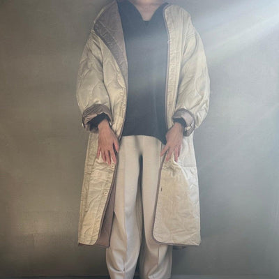 【ハモミシノオトナフク】Ripstop liner quilted long coat