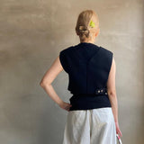 【ハモミシノオトナフク】Milan rib layered knit