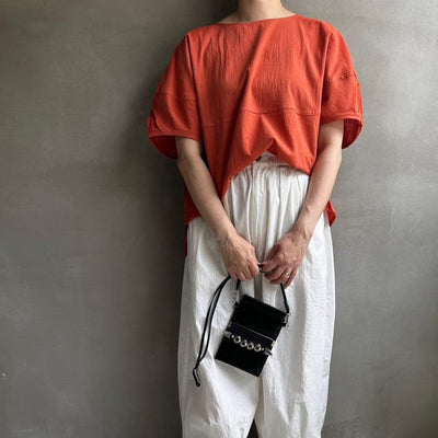 【ハモミシノオトナフク】Volume sleeve cotton PO