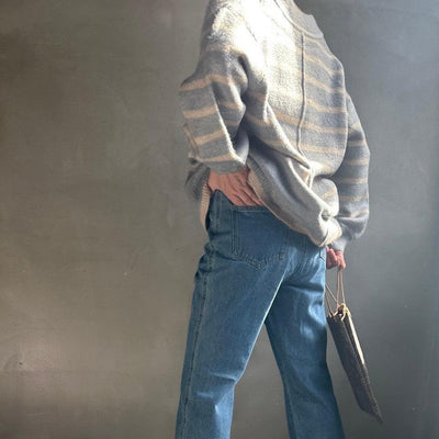 【ハモミシノオトナフク】Deep V-neck knit