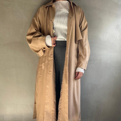 【ハモミシノオトナフク】Cape trench coat