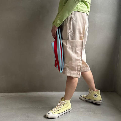 【ハモミシノオトナフク】High waist tuck half pants