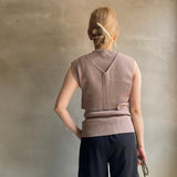 【ハモミシノオトナフク】Milan rib layered knit