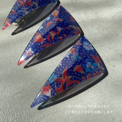 【sAn】Triangle Barrette(flower type)