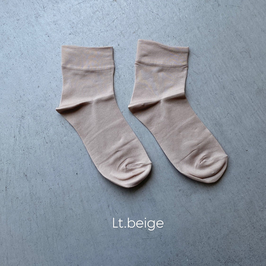 【ハモミシノオトナフク】Plain short socks