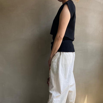 【ハモミシノオトナフク】Milan rib layered knit