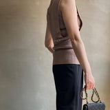 【ハモミシノオトナフク】Milan rib layered knit