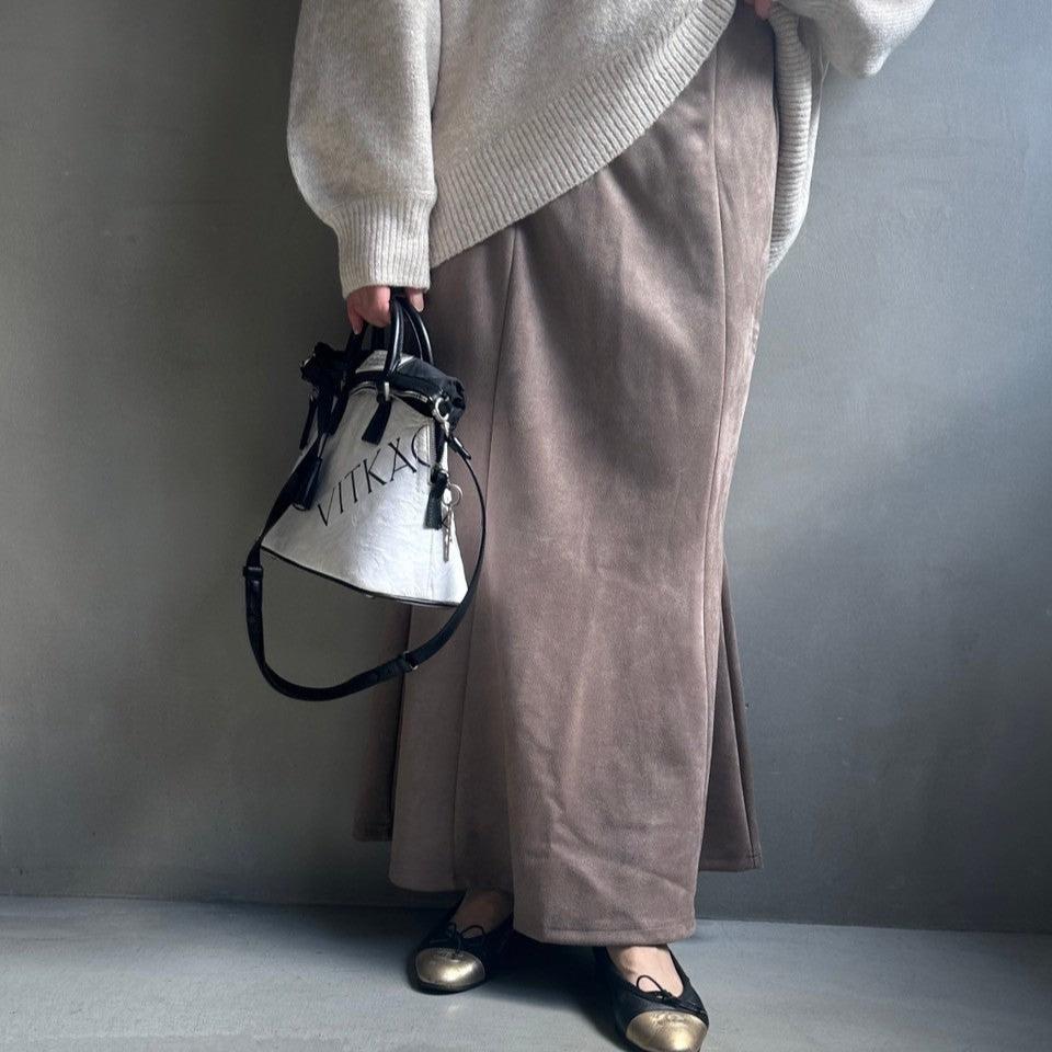 【ハモミシノオトナフク】Peach Skin Mermaid Line Skirt