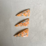 【sAn】Triangle Barrette(red・orange type)
