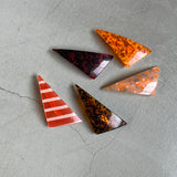 【sAn】Triangle Barrette(red・orange type)