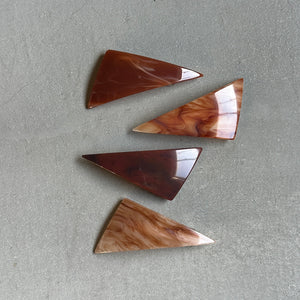 【sAn】Triangle Barrette(brown type)