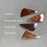 【sAn】Triangle Barrette(brown type)