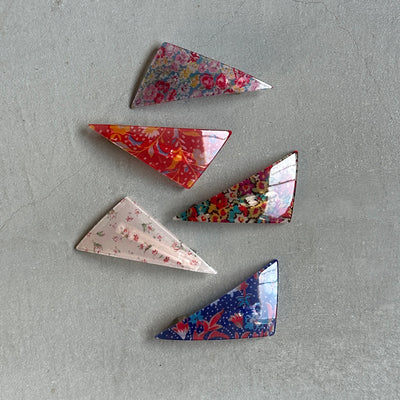 【sAn】Triangle Barrette(flower type)
