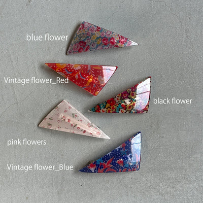 【sAn】Triangle Barrette(flower type)