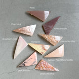 【sAn】Triangle Barrette(pink type)