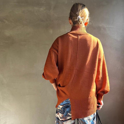 【ハモミシノオトナフク】Back slit knit