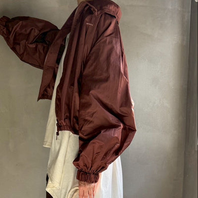 【ハモミシノオトナフク】Drawstring neck blouson