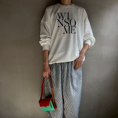 【ハモミシノオトナフク】WINSOME logo sweat
