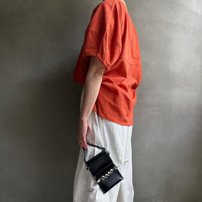 【ハモミシノオトナフク】Volume sleeve cotton PO