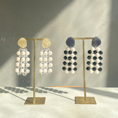 【nuEve】#1051 (2tone)Earring(ear clip)