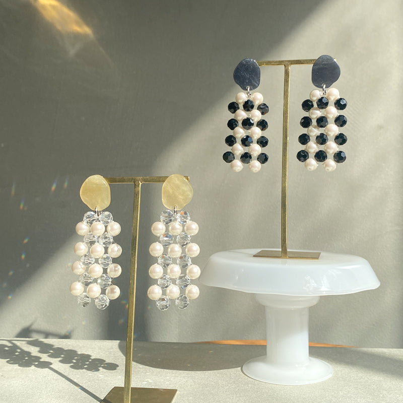 【nuEve】#1051 (2tone)Earring(ear clip)