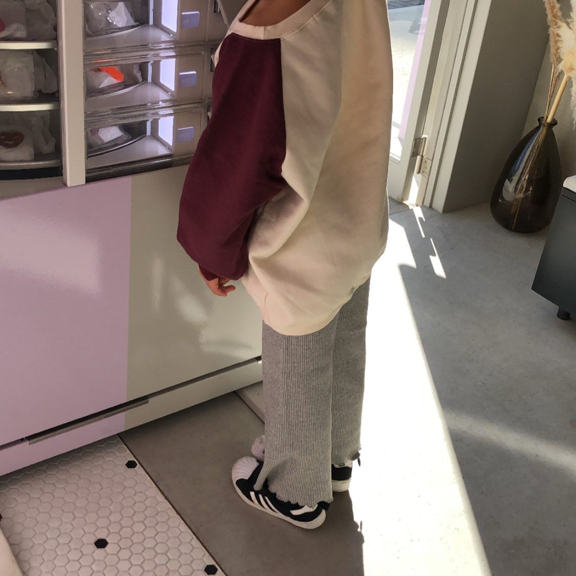 【hamomisi】Raglan sweat(90~110)