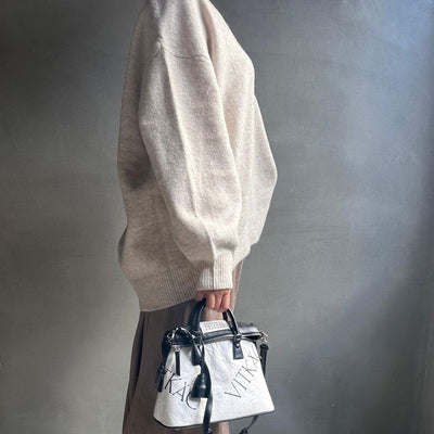 【ハモミシノオトナフク】Deep V-neck knit