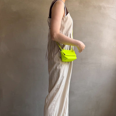 【ハモミシノオトナフク】Linen-like bustier-style salopette