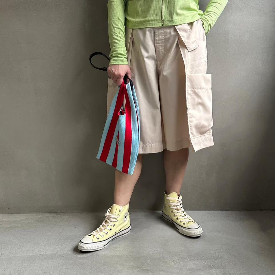 【ハモミシノオトナフク】High waist tuck half pants