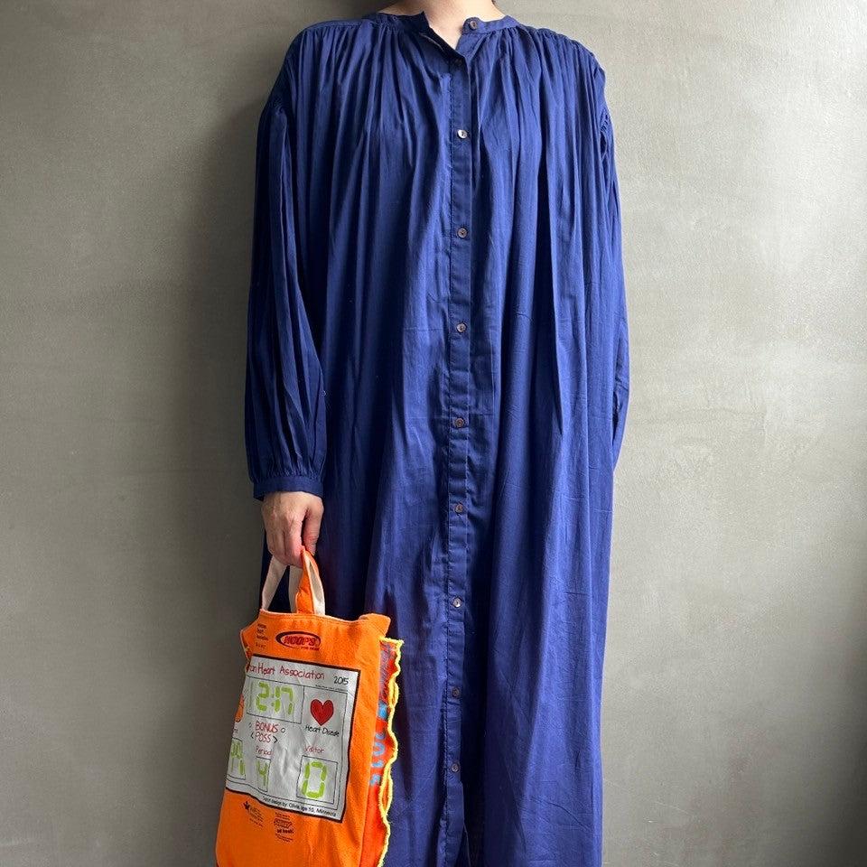 【ハモミシノオトナフク】Cotton voile sleeve OP