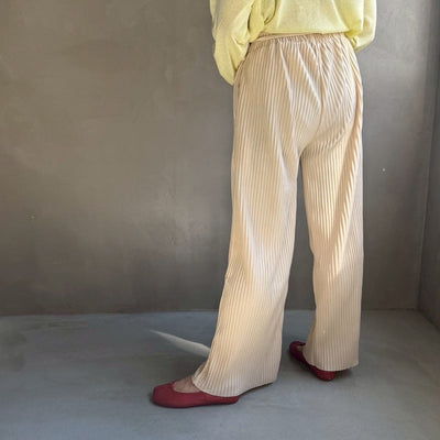 【ハモミシノオトナフク】Self cut pleated pants