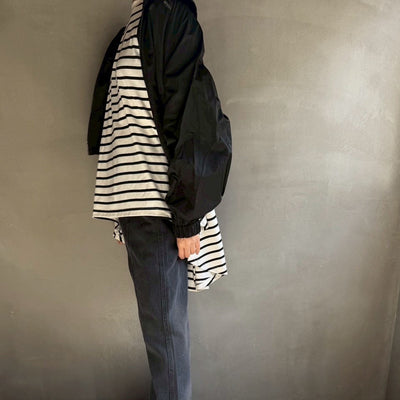 【ハモミシノオトナフク】Drawstring neck blouson