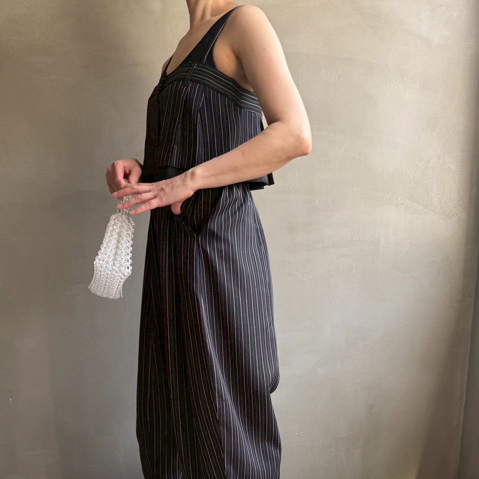 【ハモミシノオトナフク】Herrinbone stripe cami Tops