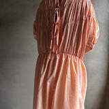 【ハモミシノオトナフク】Tiered shirring ribbon OP