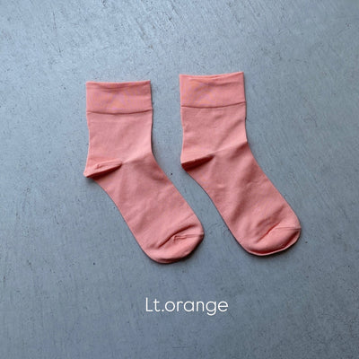 【ハモミシノオトナフク】Plain short socks