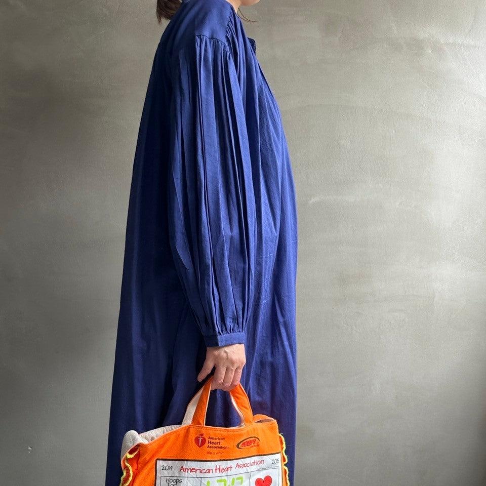 【ハモミシノオトナフク】Cotton voile sleeve OP