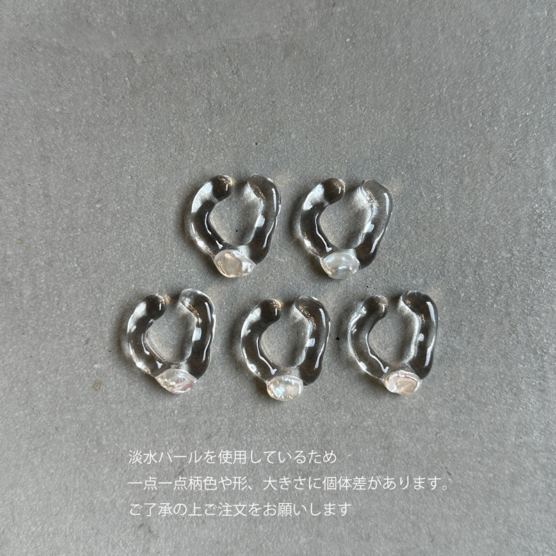 【sanrmk】 Melts 1 pearl Earcuff　　