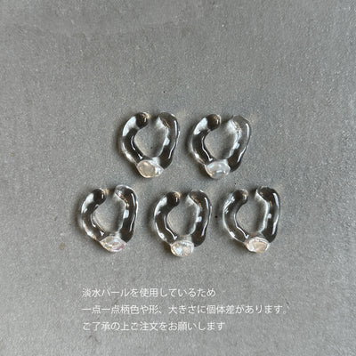 【sanrmk】 Melts 1 pearl Earcuff　　