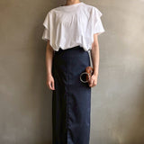 【ハモミシノオトナフク】Side frill T-shirt
